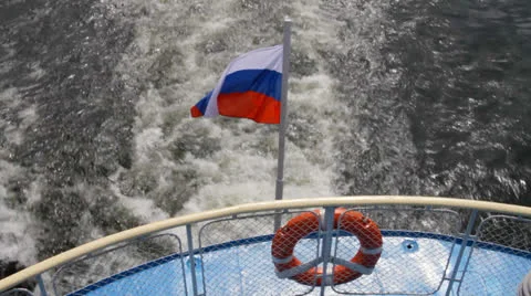 Waves  ship.05 Video stock 26252826