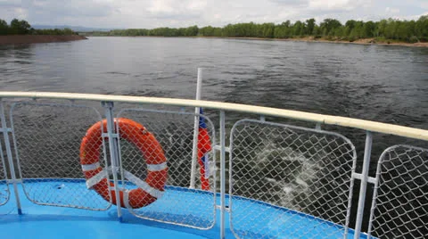 Waves  ship.07 Stock Footage 26254332