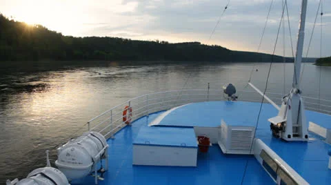 Waves  ship.23 Stock Footage 26257670