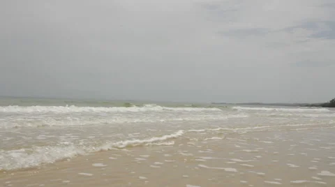 Waves On Shore 4 Stock Footage 43114435