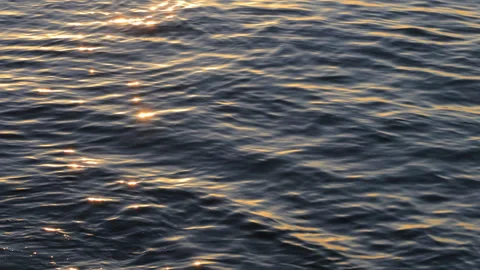 Waves on the shore of the Atlantic Ocean at sunset, Lanzarote island, Spain Stock Footage 304704210