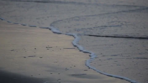Waves in the shore at the beach Stock Footage 267594380