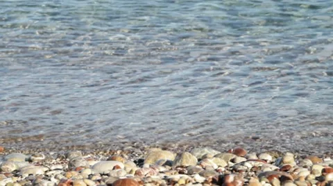 Waves on the shore Stock Footage 8647732