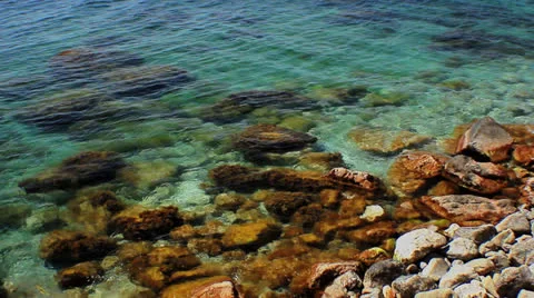 Waves on the shore Stock Footage 23729881