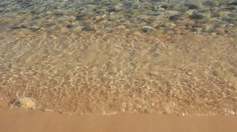 WAVES ON THE SHORE Video stock 27075993