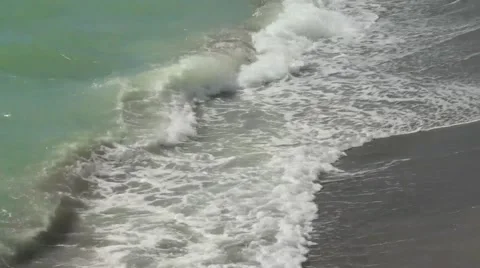 Waves on Shore Stock Footage 40615504
