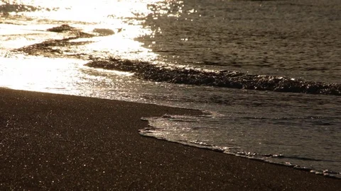 Waves on the shore Stock Footage 75248707