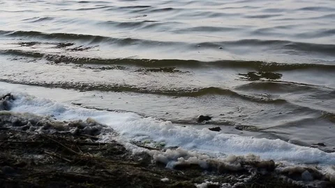 Waves at the shore Video stock 80456449