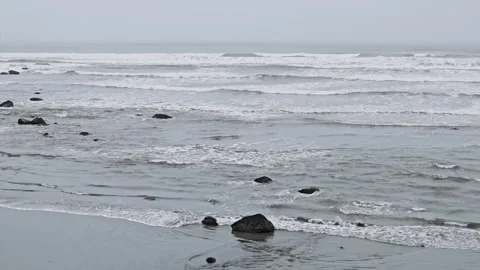 Waves on the shore Stock Footage 274093441