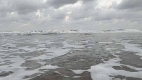 Waves on the shore Stock Footage 340004958