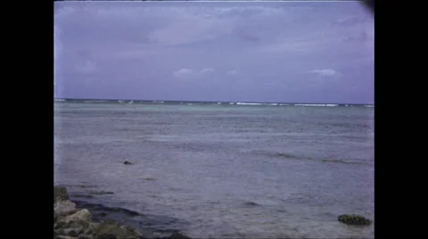 Waves on Shore in Hawaii Stock Footage 47643399