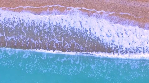 Waves on the shore of Numana beach Stock Footage 116096842
