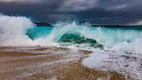 Waves on the shore Stock Photos