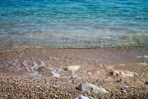 Waves on the shore of the sea Stock Photos