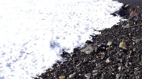 Waves on the shoreline Stock Footage 85238111