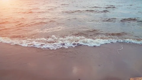 Waves on the shores of the Baltic Sea Stock Footage 82085345