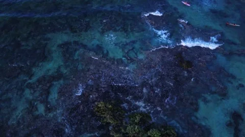 Waves of Siargao Island Stock Footage 283288015