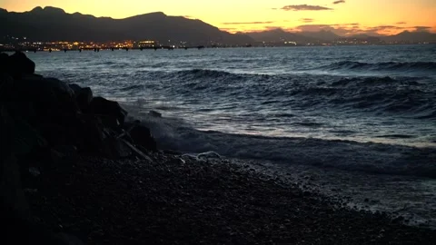 Waves in the Sicilian sea Stock Footage 261702642