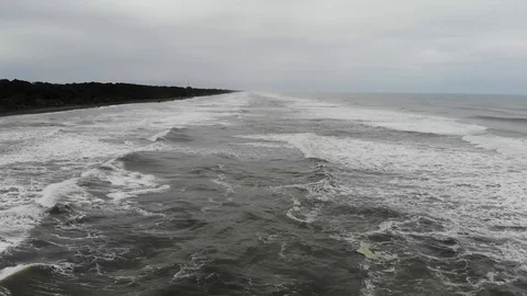 Waves sideways Stock Footage 127133151