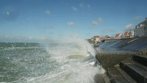 Waves slomo Stock Footage 289905695