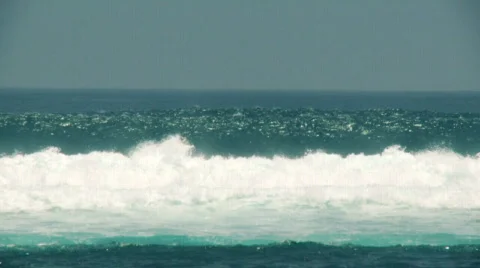 Waves in slow motion  Stock Footage 605818