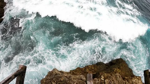 Waves in slow motion Stock Footage 280084192