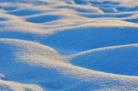 Waves of snow bumps Stock Photos