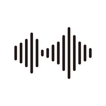 Waves of sound. Waves of rhythm. Wave of volume. Vector. Illustrazione stock