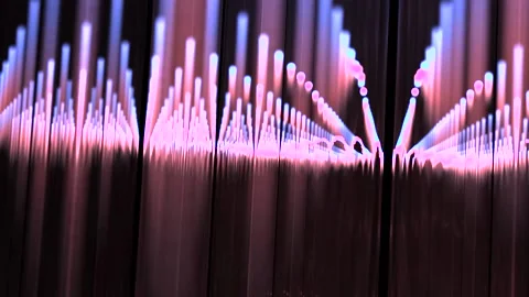 Waves of Spacetime particles in a quantum field Stock Footage 160168842