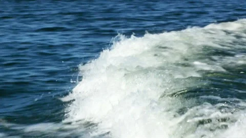 WAVES SPEED BOAT Stock-Footage 179474374