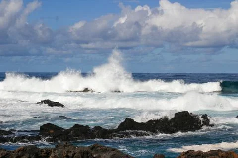 Wave's splash Foto stock