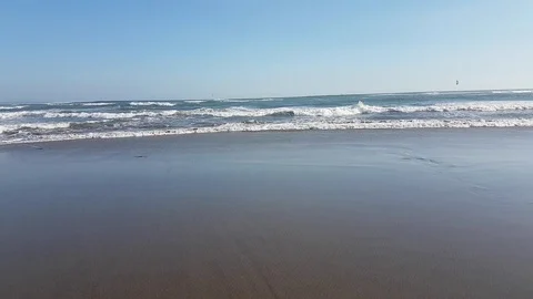 Waves splash on the shore of the ocean, the island of Bali Stock Footage 93433212