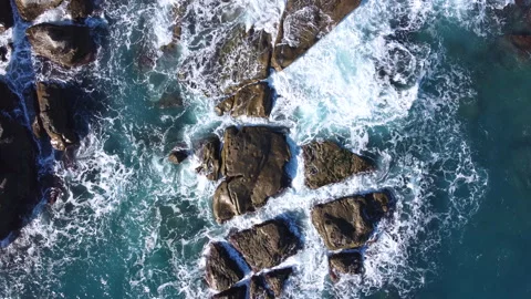 Waves splashing Stock Footage 168266356