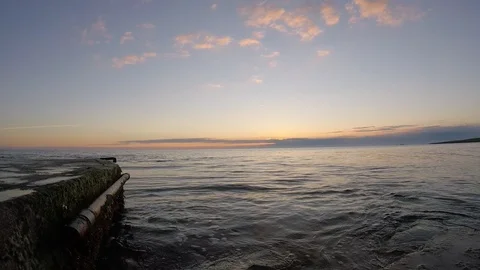 Waves splashing a Gopro 스톡 동영상 108689590