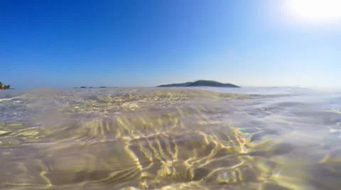 Waves splashing over Stock Footage 35724848