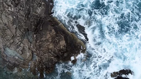 Waves splashing the seashore. Stock Footage 307153485