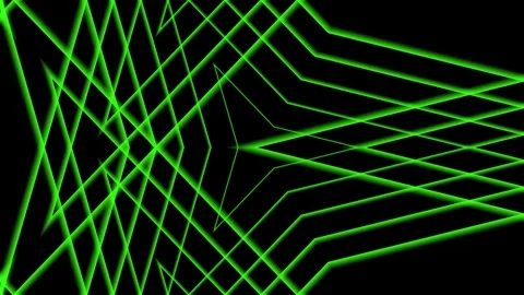 Waves star shape animation 4K HD footage on black background Stock Footage 276809626