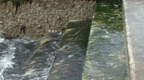 Waves on the steps Stock Footage 53004109