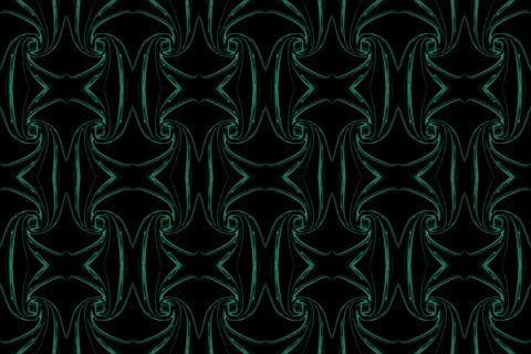 Waves style line pattern kaleidoscope bright light tech shape futuristic music Stockillustratie