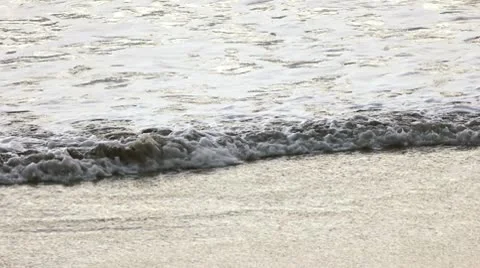 Waves At Sundown Stock Footage 10592642