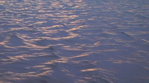 Waves at sunset from boat Stock Footage 11120246