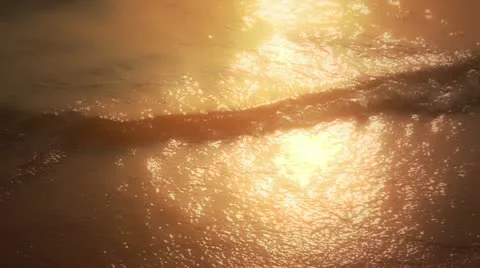 Waves at Sunset Stock-Footage 20643074