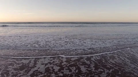 Waves at Sunset Stock Footage 44753788