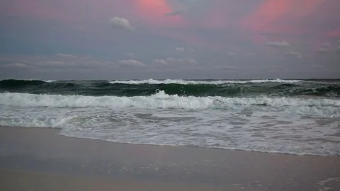 Waves Sunset Sky 動画素材 75816539