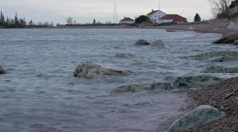 Waves at Superior Stock Footage 45673979