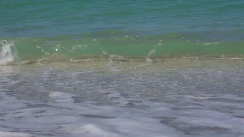 Waves, Surf at the beach 스톡 동영상 76007719