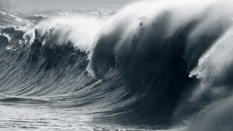 Waves, Surf, Crashing Waves and Rocks Stock Footage 121612459