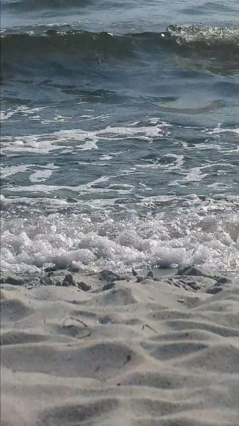 Waves of surf on the seashore Stock Footage 288200476