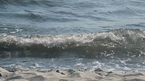 Waves of surf on the seashore Stock Footage 288200512