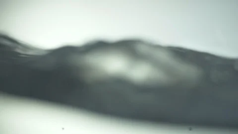 Waves on the surface of clear water in an aquarium side view Stock Footage 105237578